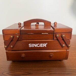Singer Wooden Sewing Box